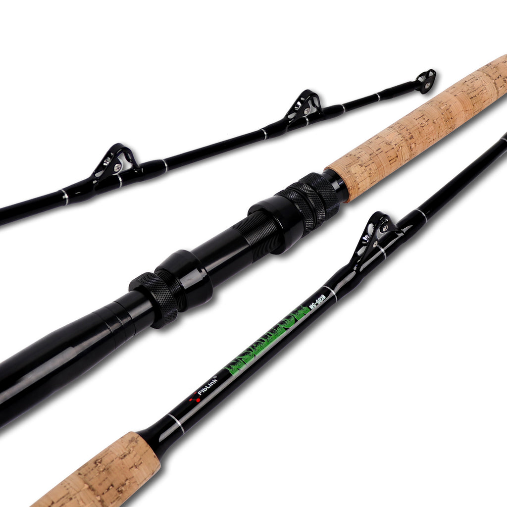 fiblink fly fishing reels Fiblink Saltwater Offshore Fishing Rod 2 Piece Portable Deep Sea Troll –  fiblink