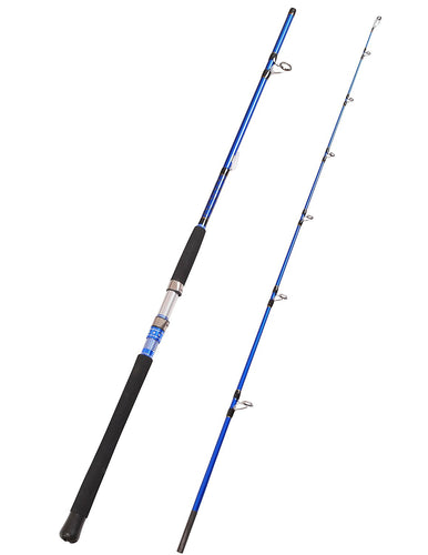 Fiblink 2-Piece Saltwater Spinning Fishing Rod Offshore Graphite Portable Fishing Rod (7-Feet)