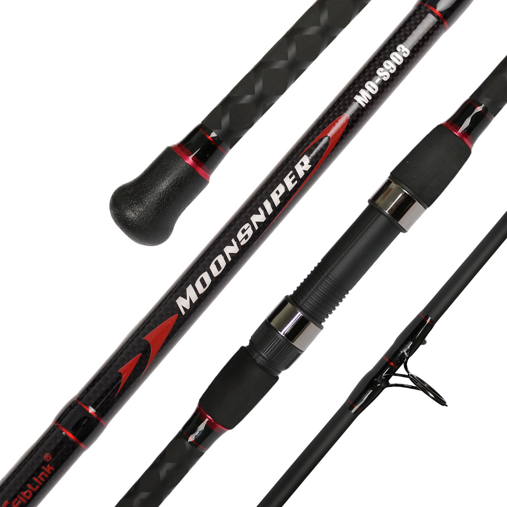 cheap graphite telescopic fishing rod Fiblink Surf Spinning 3 Pieces Travel Rod Portabl – fiblink 25-year-old latest model shimano Vintage Finds The Ghosthorn brand rod Size:6lb/2.7KG 0.08mm