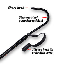 Fiblink Fishing Gaff with Stainless Steel Hook Fiberglass Pole Non-Slip Grip Handle Hook Gaff (3’ & 5’ & 6’, 66lb Test)