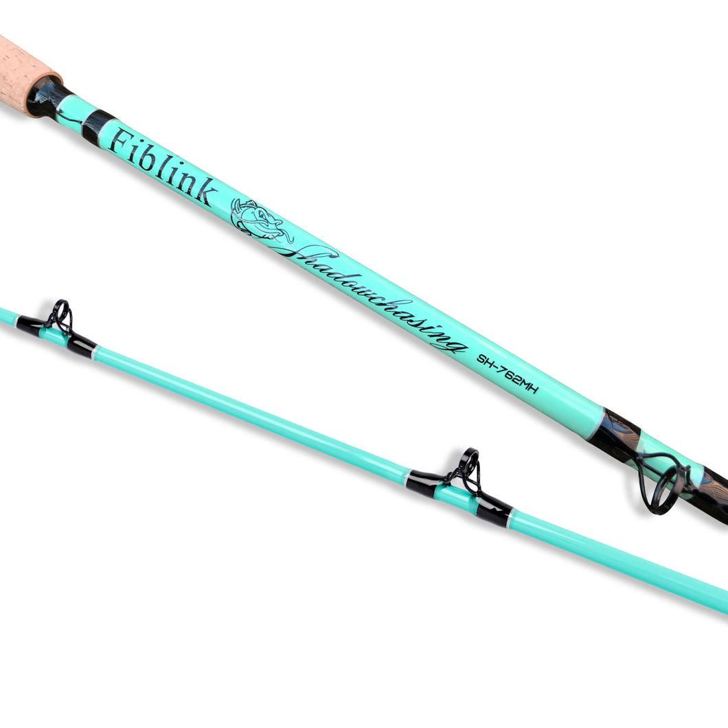 Fiblink Catfish Fishing Rods, 2 Piece Catfishing Pole, Portable Travel – fiblink
