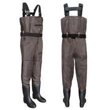 Fiblink Chest Waders, 2-Ply Nylon/PVC Waterproof Fishing Hunting Waders, Fishing Waders for Men & Women with Boots