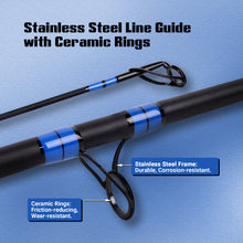 Fiblink Surf Rod,Portable Travel Spinning Fishing Rod,2Piece/3Piece/4Piece Carbon Fiber Fishing Rod 9'/10'/12'/14'