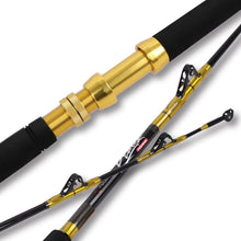 Fiblink 1 Piece/2 Piece Saltwater Fishing Rod Trolling Rod Big Game Boat Conventional Roller Guide Deep Drop Stand-Up Rod 5'6"/6'
