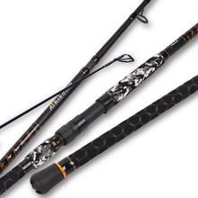 Fiblink Surf Fishing Rod,Portable Spinning Rod,3 Piece Travel Fishing Pole,Carbon Fiber Surf Rod,Stainless Steel Guides with Ceramic Rings,No-Slip Grip(10'6"/12')