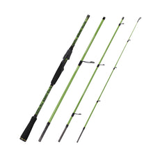 Fiblink Travel Fishing Rod,Spinning Rod & Casting Rod 6'6"/7'/7'6" Portable 4-Piece Design,Carbon Fiber Blanks,Smooth Ceramic Guides,EVA Handle for Freshwater Saltwater Bass