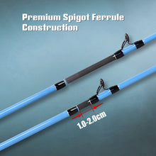 Fiblink Travel Fishing Rod,Spinning Rod & Casting Rod 6'6"/7'/7'6" Portable 4-Piece Design,Carbon Fiber Blanks,Smooth Ceramic Guides,EVA Handle for Freshwater Saltwater Bass