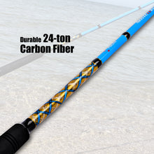 Fiblink Surf Spinning/Casting Fishing Rod 2-Piece Carbon Fiber Travel Fishing Rod (12-Feet & 10-Feet)