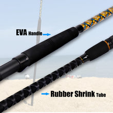 Fiblink Surf Spinning/Casting Fishing Rod 2-Piece Carbon Fiber Travel Fishing Rod (12-Feet & 10-Feet)