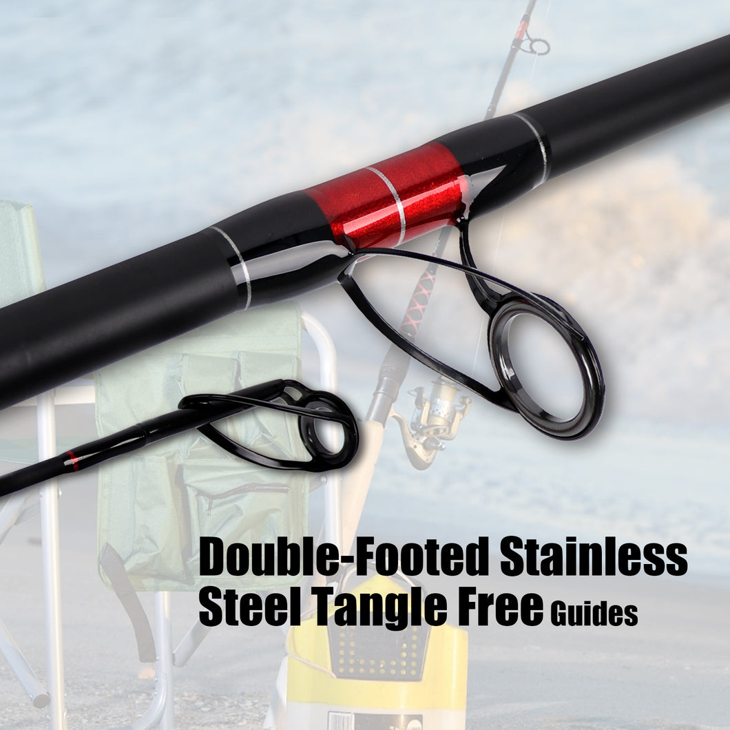 Surf Spinning Rod Travel 2/3/4PC Carbon Fiber Saltwater Fishing Pole 9/10/12/13