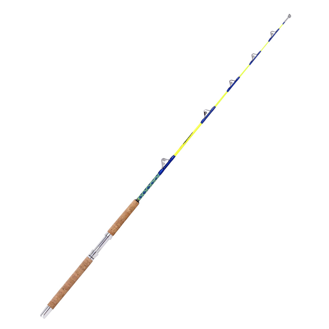 bass pro saltwater fishing pole Fiblink 1-Piece/2-Piece Saltwater Offshore Trolling Rod Big Game Rod C – fiblink
