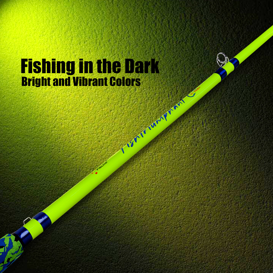 bright colored fishing pole Fiblink Catfish Fishing Rods, 1 Piece/2 Piece Catfishing Pole, Medium – fiblink