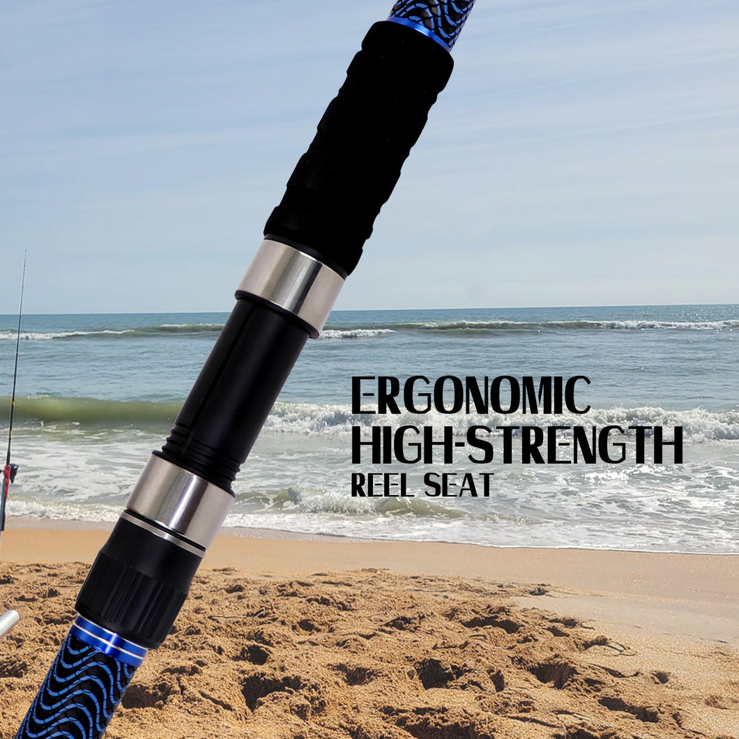 Fiblink Surf Fishing Rod Carbon Surf Spinning Rod Portable Travel Salt ...