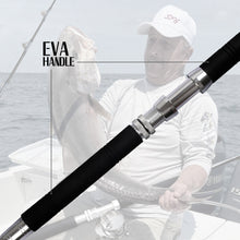 Fiblink Saltwater Offshore Heavy Trolling Fishing Rod Big Game Conventional Boat Fishing Roller Rod Pole with All Roller Guides (5'1"/6'/7'6")