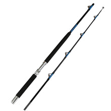 Fiblink Saltwater Offshore Heavy Trolling Fishing Rod Big Game Conventional Boat Fishing Roller Rod Pole with All Roller Guides (5'1"/6'/7'6")
