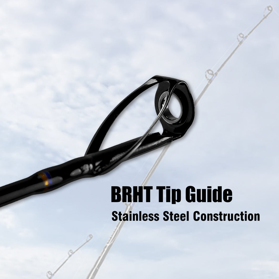 Fiblink 1-Piece Conventional Boat Rod Saltwater Offshore Graphite Spin fiblink Fiblink 1-Piece Conventional Boat Rod Saltwater Offshore Graphite Spin fiblink