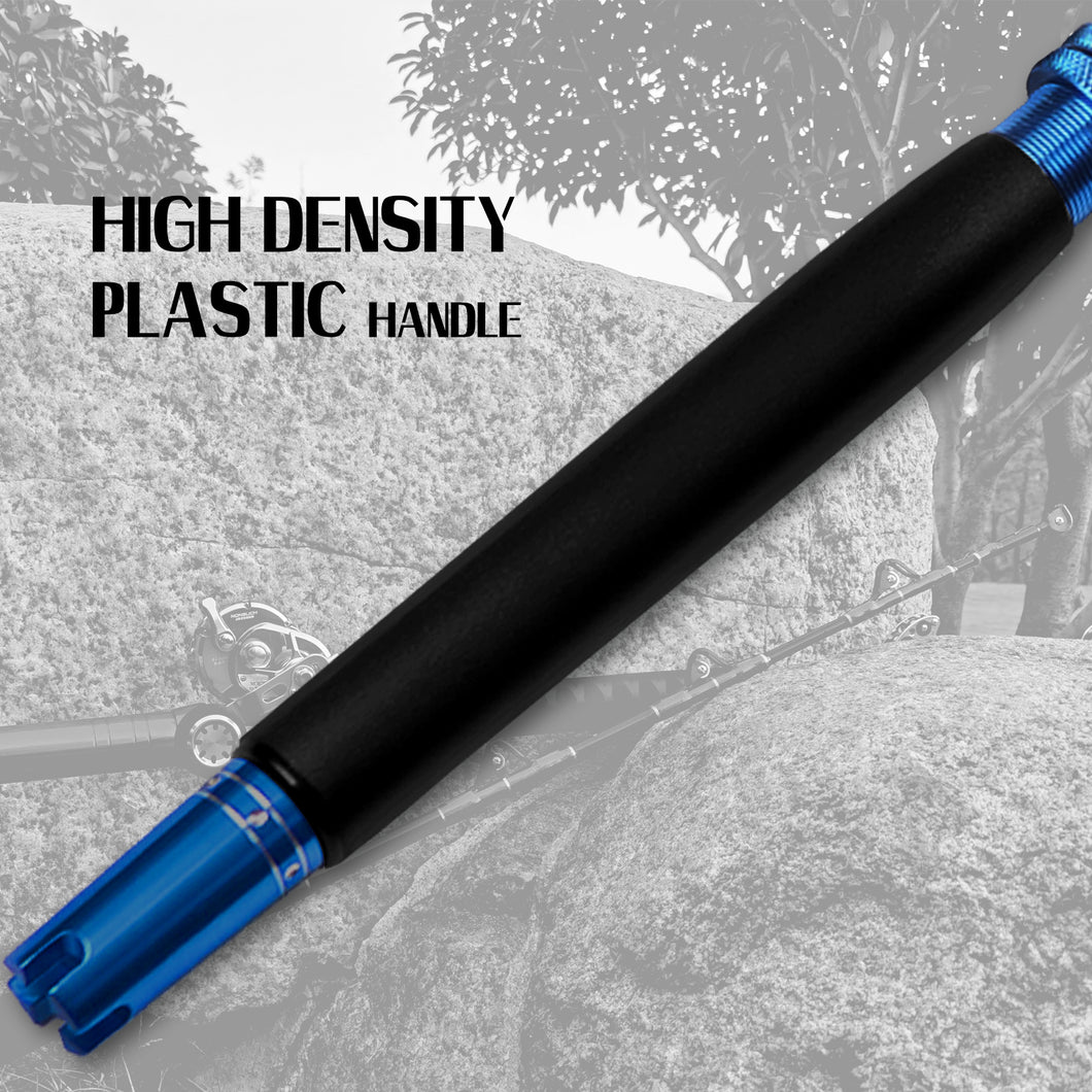Roller Rod Fiblink 2-Piece Saltwater Offshore Heavy Straight Butt Trolling Rod Ro ...