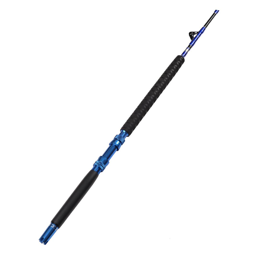 Roller Rod Fiblink 2-Piece Saltwater Offshore Heavy Straight Butt Trolling Rod Ro ...