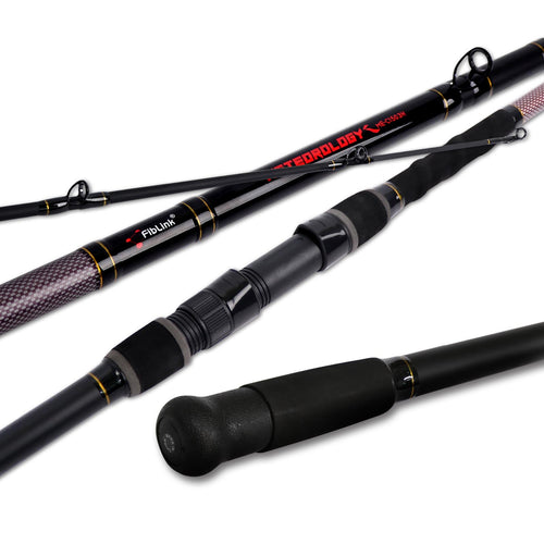 Fiblink Surf Fishing Rod 3 Piece Portable Travel Casting Rod Saltwater Surf Rod (9'/10'/12'/13')