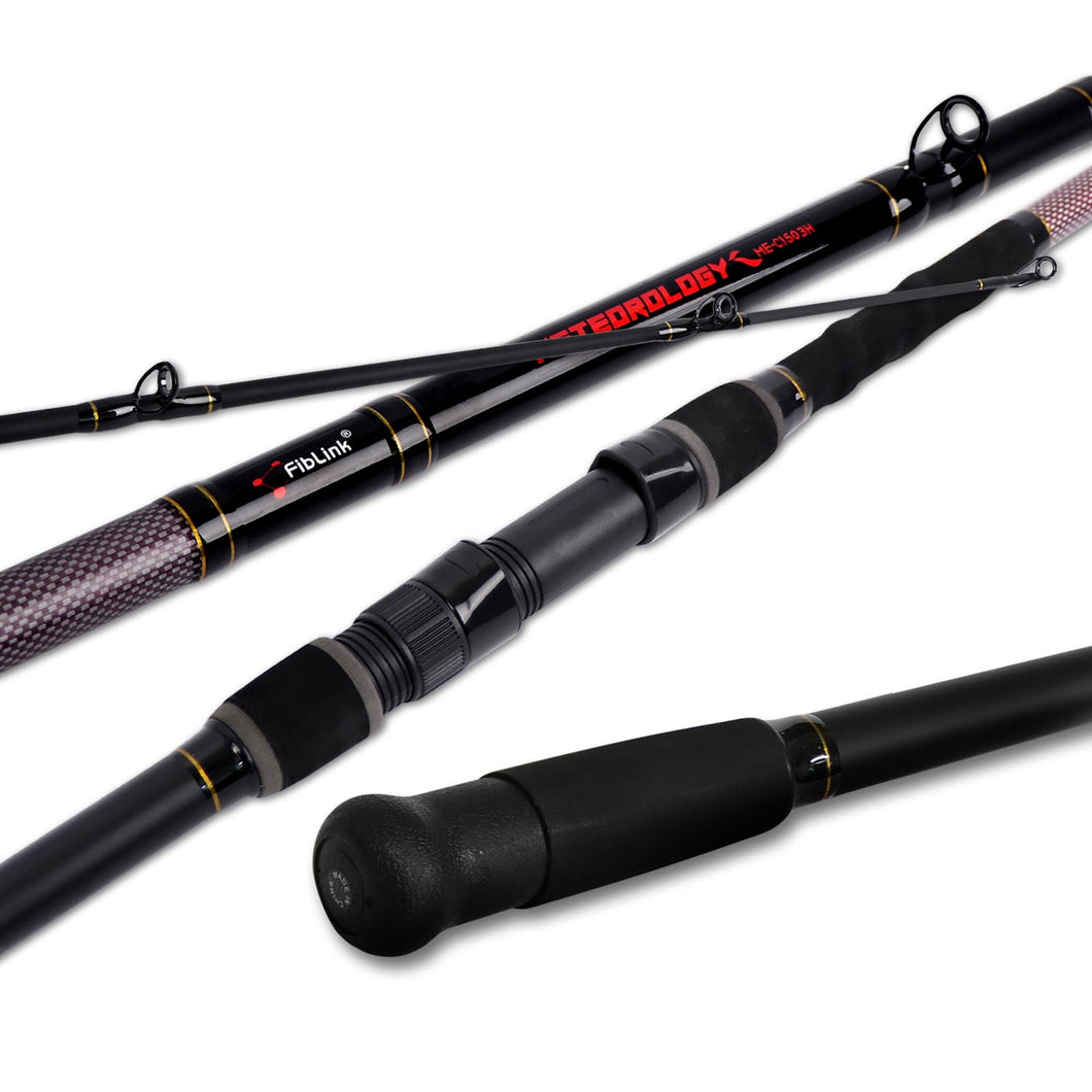 Fiblink Surf Fishing Rod 3 Piece Portable Travel Casting Rod Saltwater Surf Rod (9'/10'/12'/13')