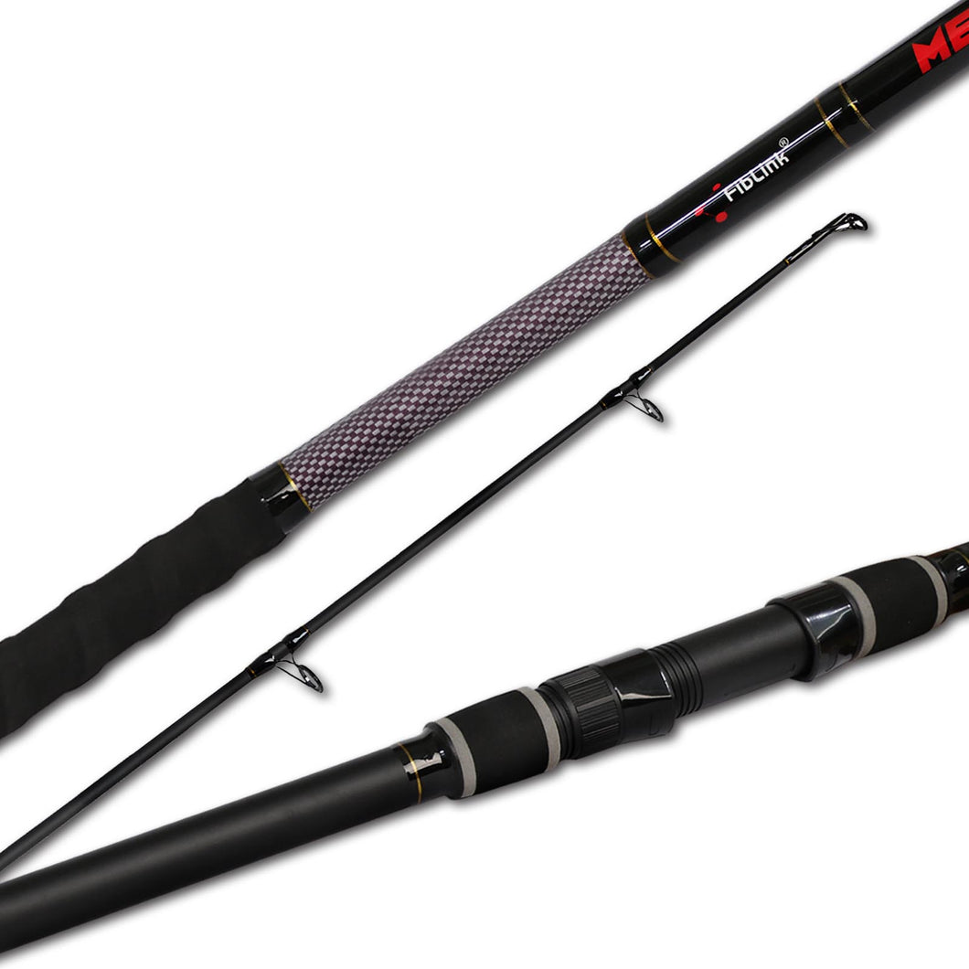 Fiblink Surf Fishing Rod 2 Piece/3 Piece/4 Piece Portable Travel Spinning Rod Saltwater Surf Rod (9'/10'/12')
