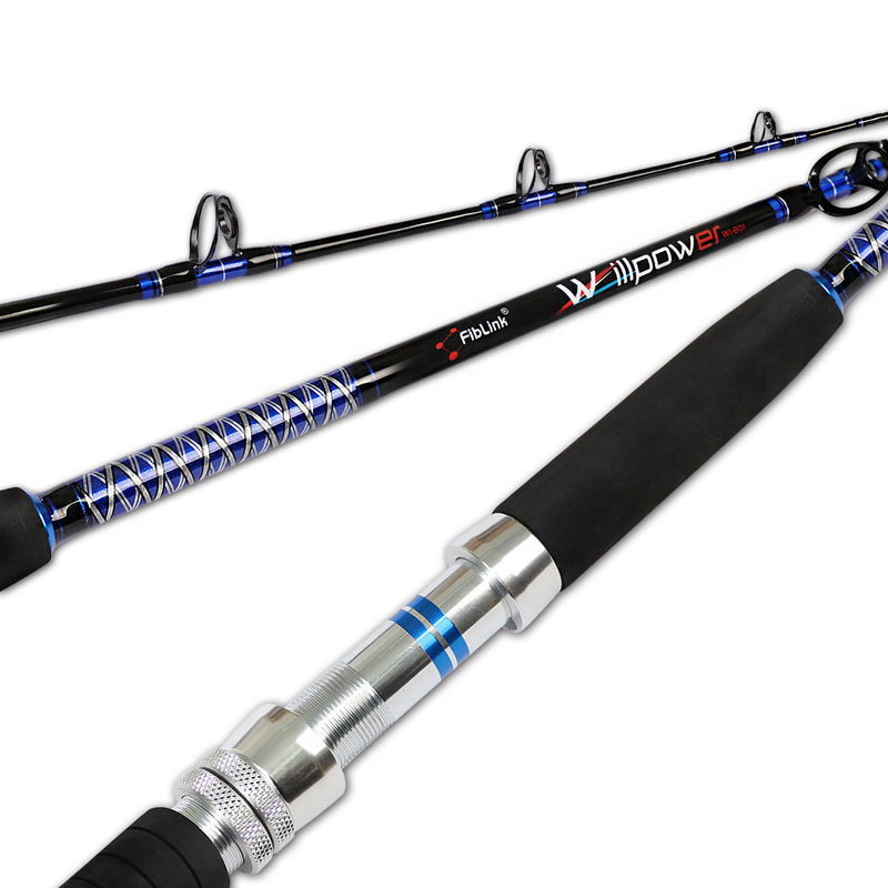 Fiblink Bent Butt Trolling Rod 2-Piece Saltwater | Ubuy India