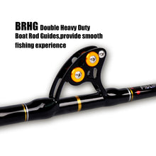 Fiblink 1-Piece Saltwater Offshore Trolling Rod 6-Feet Big Game Rod Conventional Boat Fishing Pole