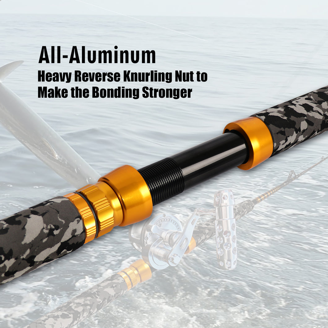 Fiblink Saltwater Offshore Heavy Trolling Fishing Rod Big Game Conventional  Boat Fishing Roller 