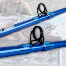 Fiblink Catfish Fishing Rod 1 Piece/2 Piece Catfishing Fishing Pole Portable Travel Heavy Cat Catfish Casting Rod (Blue,6'/7'/7'6"/8')