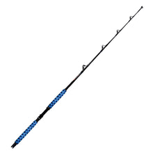 Fiblink Saltwater Fishing Rod 1 Piece Trolling Rod Deep Drop Sea Roller Rod Big Name Conventional Boat Heavy Duty Fishing Pole (Blue,5'6",80-120lbs/120-200lbs)
