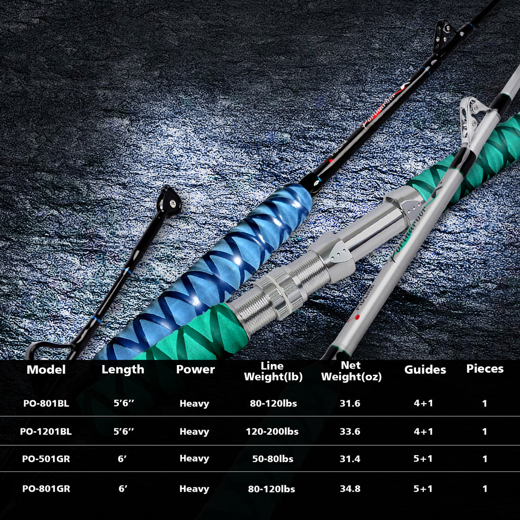 Fiblink Saltwater Fishing Rod 1 Piece Trolling Rod Deep Drop Sea Rolle fiblink Fiblink Saltwater Fishing Rod 1 Piece Trolling Rod Deep Drop Sea Rolle fiblink