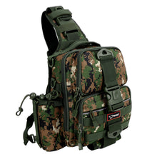 Fiblink Fishing Tackle Backpack Water-resistant Fishing Shoulder Bag Fishing Storage Pack with Rod & Gear Holder Black