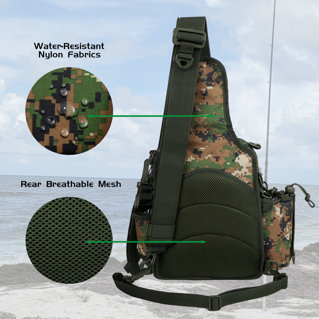 fiblink waterproof sports single shoulder fishing tackle bag backpack Fiblink Backpack Water-resistant Hunting Bag Kit Bag Hunter's Backpack – fiblink