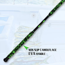Fiblink Fishing Gaff Portable Travel Fish Gaff with S316 Stainless Steel Fishing Hook Non-Slip Camouflage Handle 1Piece/2Piece Gaff for Saltwater Offshore 4'/6'/8'