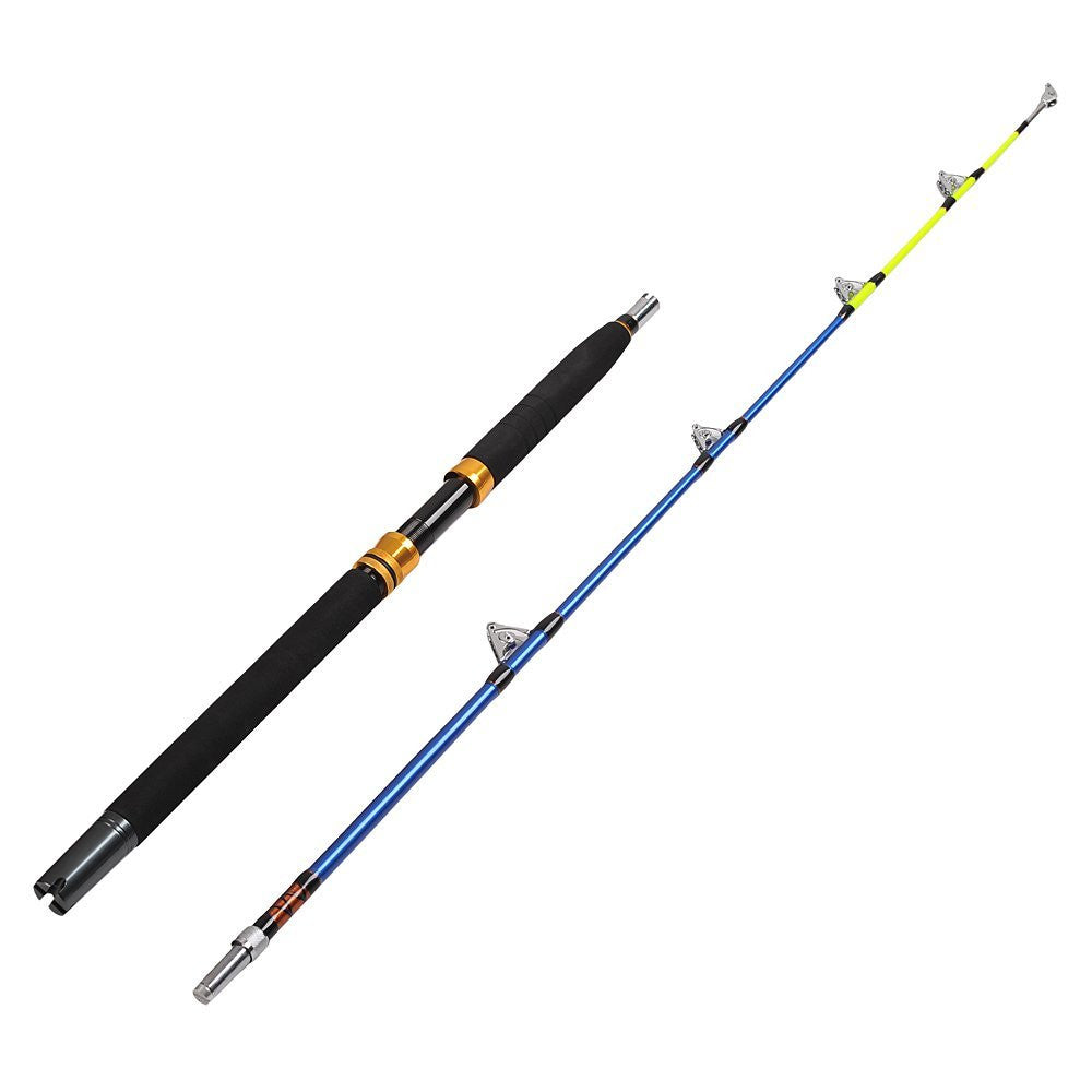 Fiblink Saltwater offshore Extra Heavy 2-Piece Conventional Boat Fishing Rod(30-50lb/50-80lb, 6-Feet)