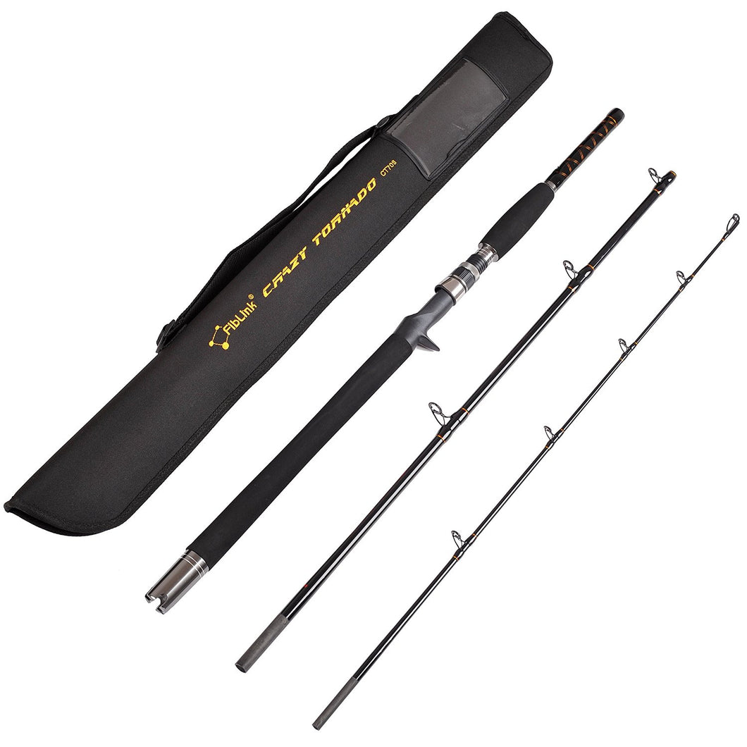 Fiblink® Portable Saltwater Heavy 3-Piece Travel Graphite