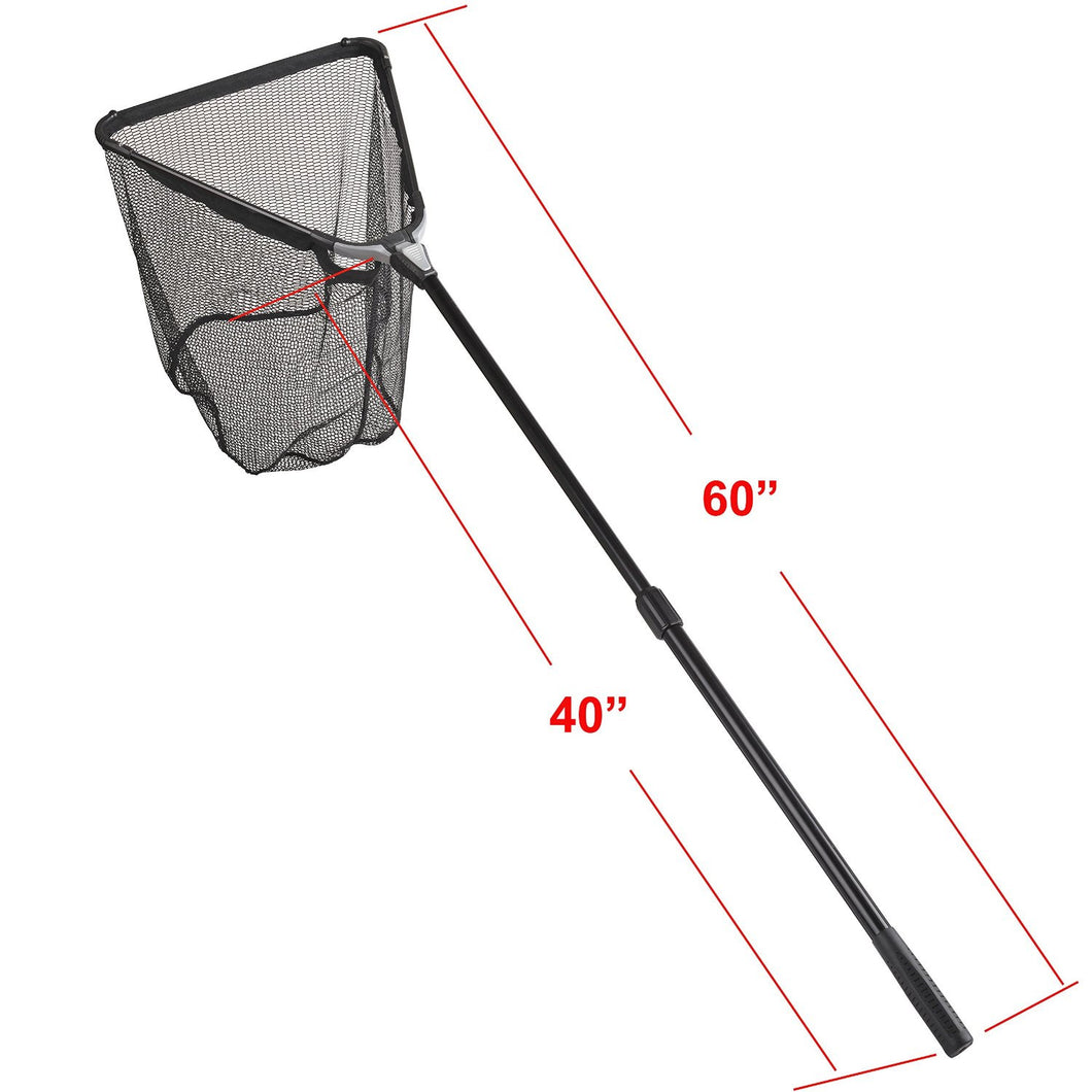 Fishing Net Fish Landing Net Foldable Collapsible Pole Handle