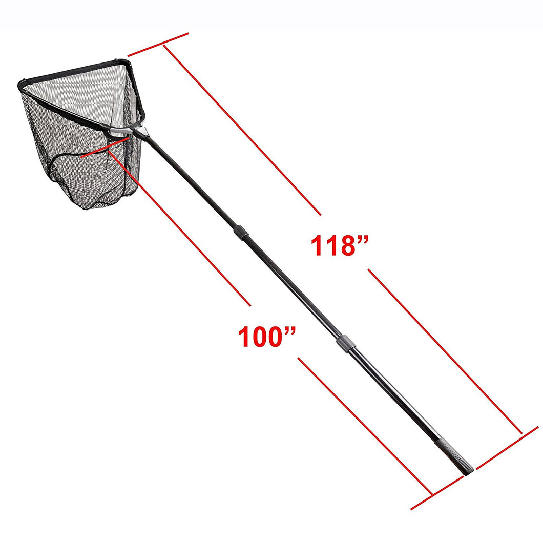 Fiblink Folding Aluminum Fishing Landing Net Fish Net with Extending T –  fiblink