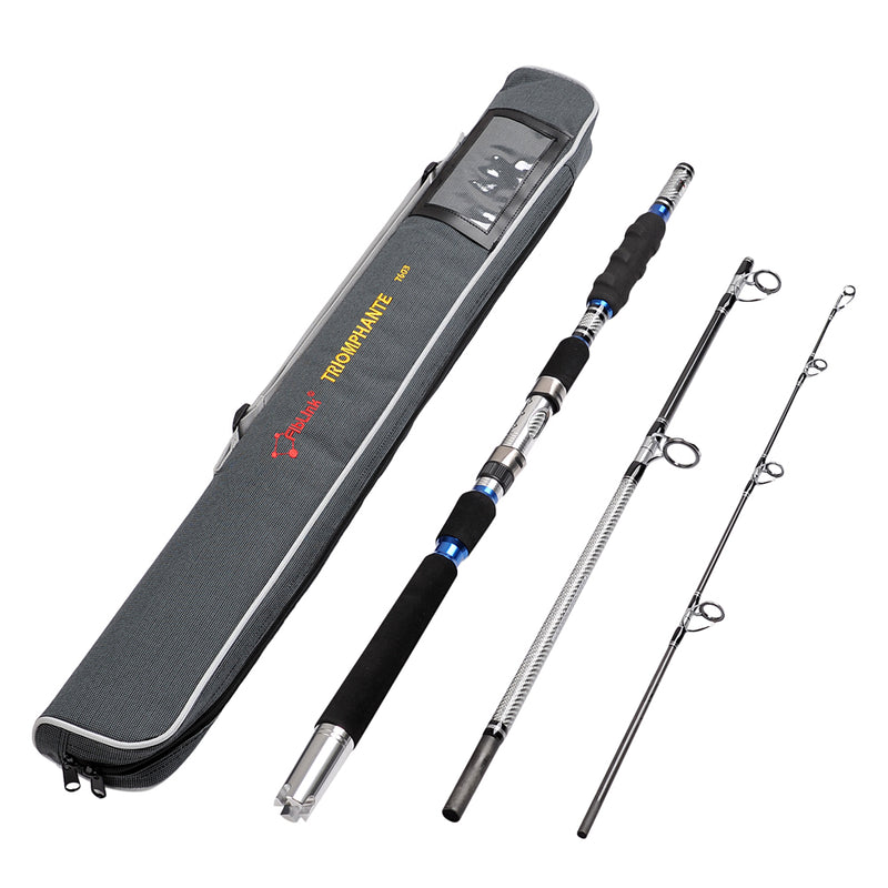 Fiblink 3-Piece Spinning Rod Heavy Fishing Portable Graphite Spin (30