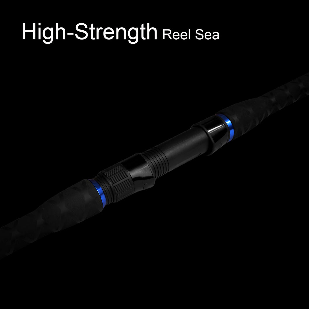 Fiblink Surf Fishing Rod Portable Travel Surf Spinning Rod 2 Piece Carbon  Fiber Saltwater Fishing Rod 12' - Yahoo Shopping