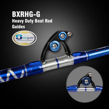 Fiblink Bent Butt Fishing Rod 2-Piece Saltwater Offshore Trolling Rod Big Game Roller Rod Conventional Boat Fishing Pole