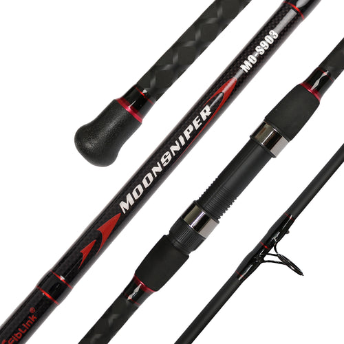 Fiblink 1-Piece/2-Piece Saltwater Offshore Heavy Trolling Rod Big Game Roller Rod Conventional Boat Fishing Pole (5-Feet 6-Inch, 30-50lb/50-80lb/80