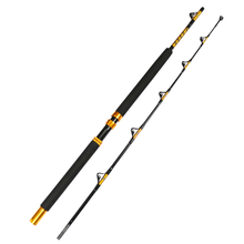 Fiblink 1-Piece/2-Piece Saltwater Offshore Heavy Trolling Rod Big Game Roller Rod Conventional Boat Fishing Pole (5-Feet 6-Inch, 30-50lb/50-80lb/80-120lb)