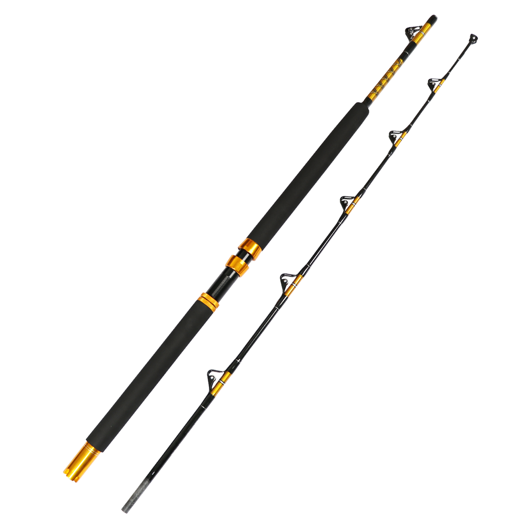 64KG Two-sectional Heavy Power Carbon Spinning Trolling Rod