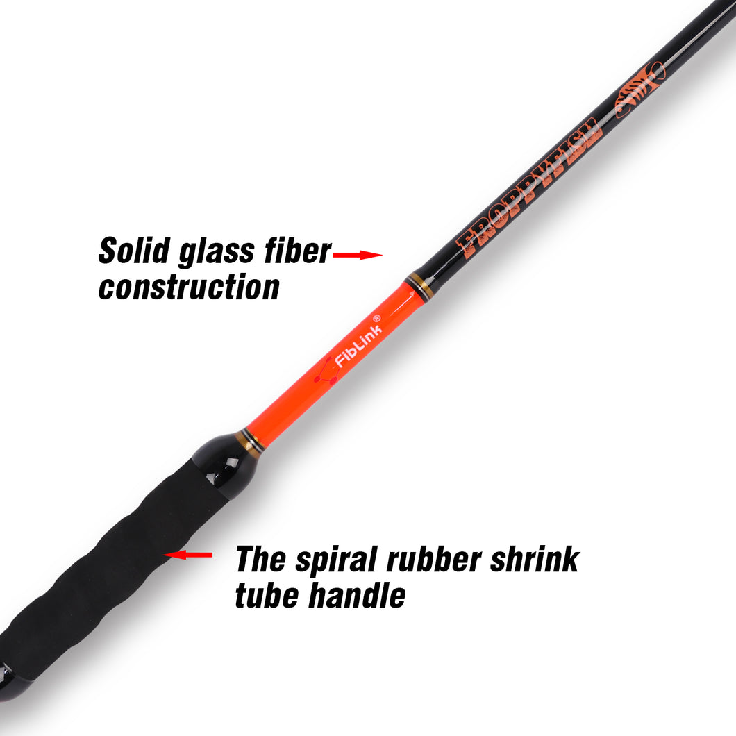 Fiblink Fishing Gaff with Stainless Steel Hook Fiberglass Pole Non